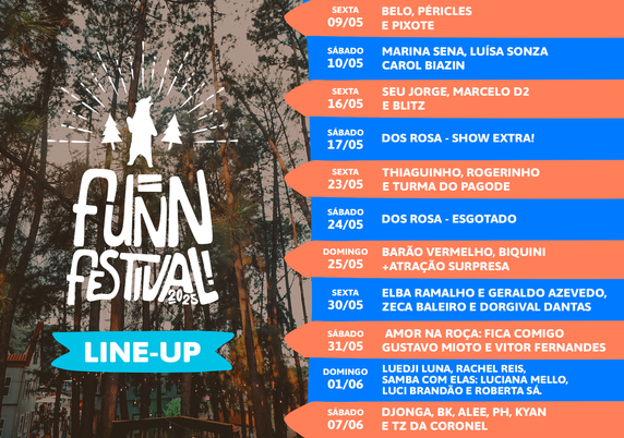 Cartaz com a programação do festival, que pode ser encontrada no link do post.