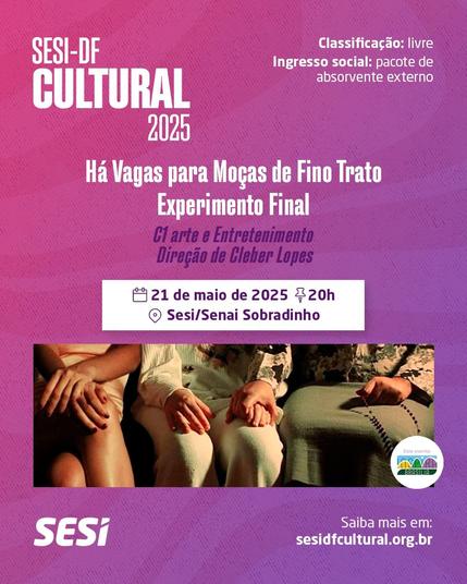 Cartaz com informações do post. Foto tem três pernas de três mulheres sentadas. Duas delas estão com as mãos sobre os joelhos. Uma delas está com as pernas às mostra, outra está de calça, outra de saia segurando um terço com uma mão e de mão dada com a que está de calça.