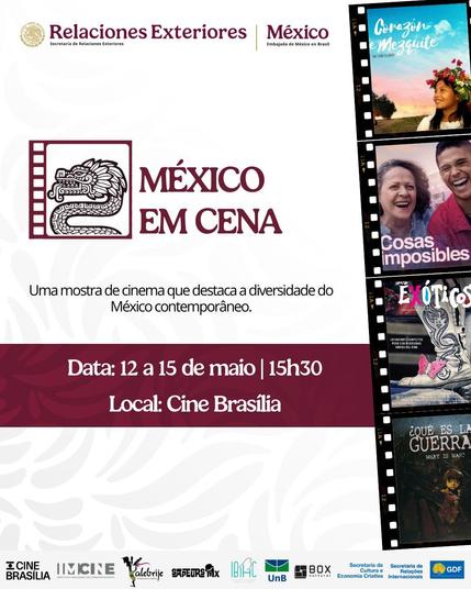Cartaz de divulgação da mostra. Embaixada do México.